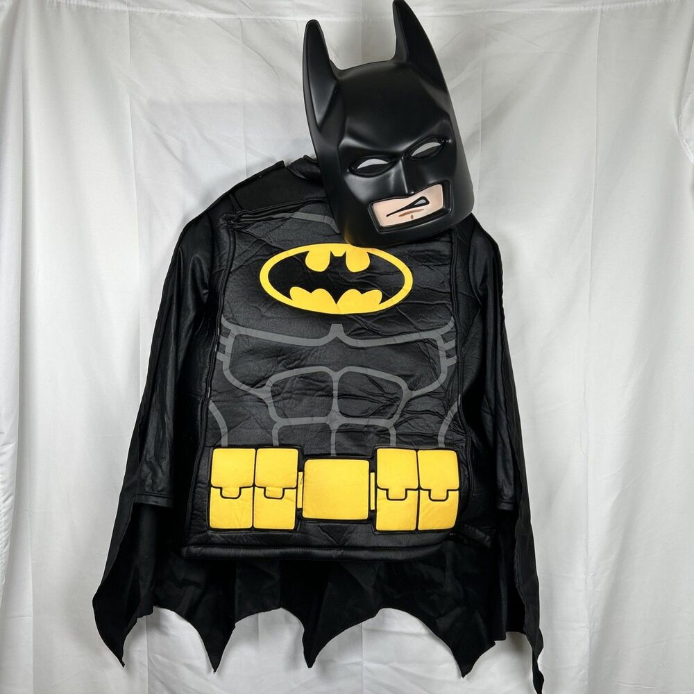 Batman Lego Movie Costume Boys size L 10/12 DC Universe Disguise